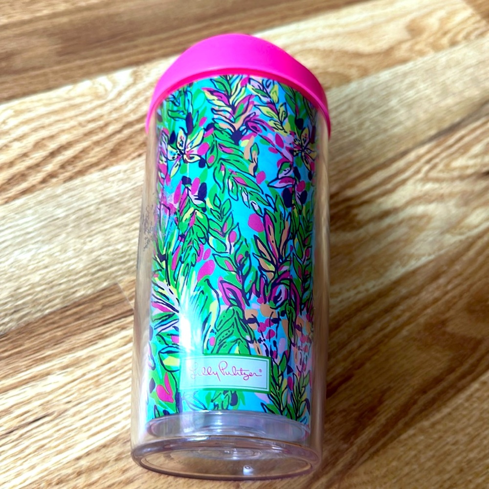 Lilly Pulitzer insulated travel Tumblr with lid
